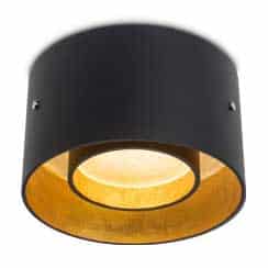 Plafondlamp Oligo Trofeo Zwart Mat Bladgoud